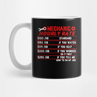 Mechanic Hourly Rate Mug